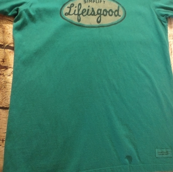 Life is Good Teal Simplify Tee Shirt Small - Picture 13 of 13
